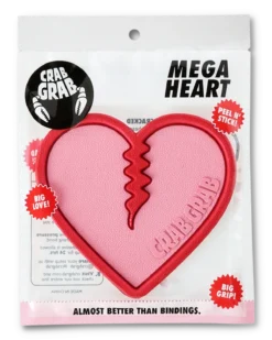 Crab Grab Mega Heart Stomp Pad -Ski Doo Store fa20 crab grab snowboard traction mega heart bubblegum pkg front