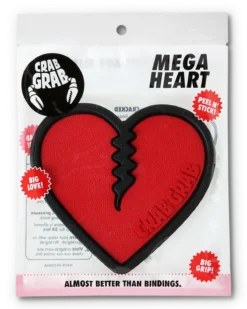 Crab Grab Mega Heart Stomp Pad -Ski Doo Store fa20 crab grab snowboard traction mega heart red pkg front