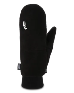 Crab Grab Fruzz Mittens 2022 -Ski Doo Store fa21 crab grab snowboard mitten fruzz black back 20210923113108
